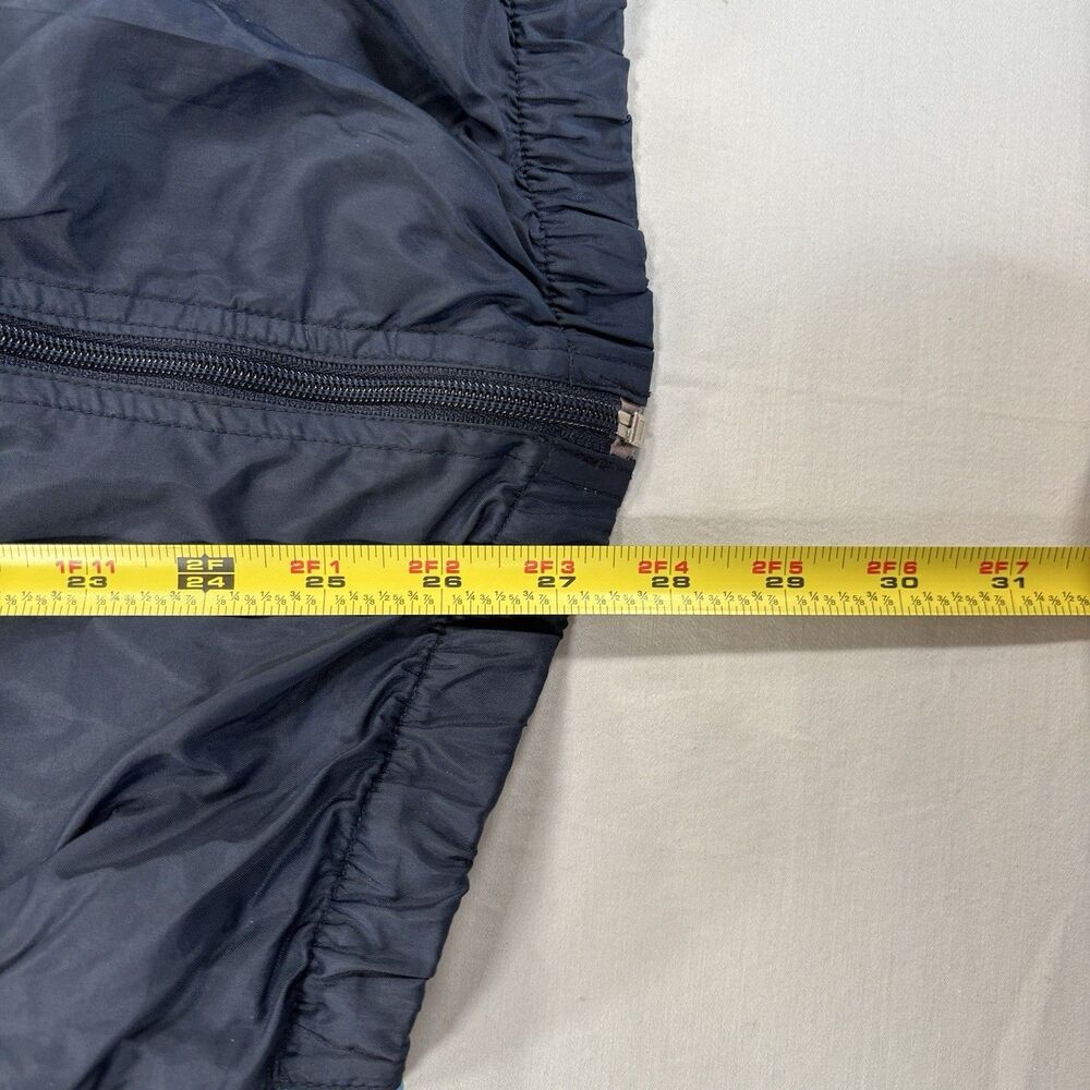 VINTAGE 90s Starter Windbreaker Jacket Mens M Navy Blue Pockets Full Zip Mesh - Picture 7 of 8